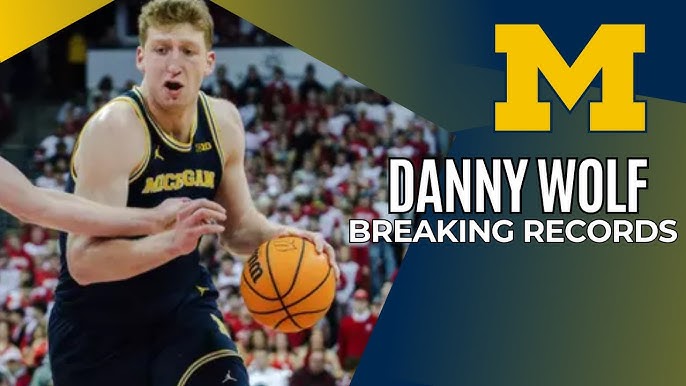 Danny Wolf breaks michigan wolverines steals record during Northwestern game…….