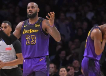 After the officials disregarded his request for a timeout to stop another Lakers loss, LeBron James sent a message to them.
