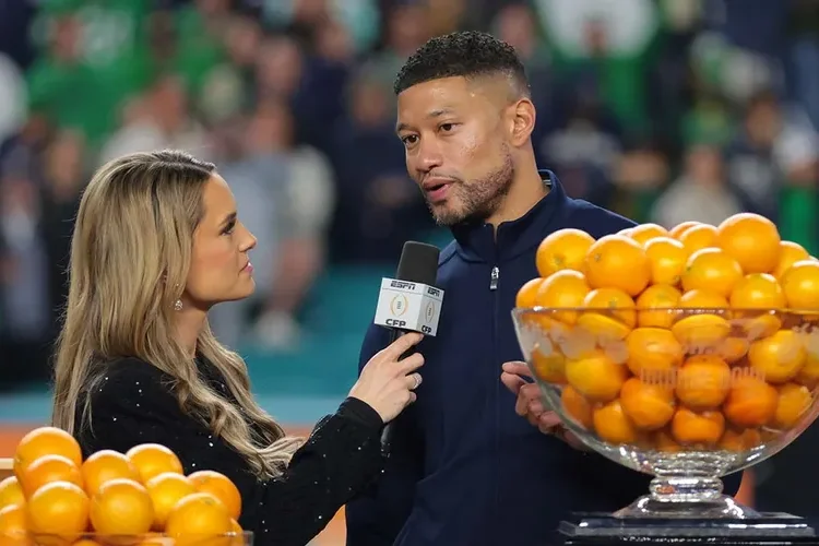 ESPN REPORT…. Because of his hard work and dedication, Marcus Freeman, the head coach of the Notre Dame Fighting Irish football, has been named the Best NCAAF Coach….