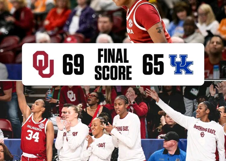 OKLAHOMA ELIMINATES 4-SEED KENTUCKY‼️   Oklahoma Women’s Basketball is semifinal bound…. Read more