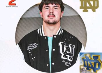 The 6-foot-8, 300-pound offensive lineman is rated the nation’s No. 1, Norte Dame football 🏈 Lands 5-Star Recruit! Nation’s No. 1 Prospect Jackson Cantwell…….