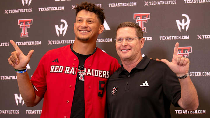Patrick Mahomes Goes Bonkers Celebrating Texas Tech’s Comeback Win Over Arkansas