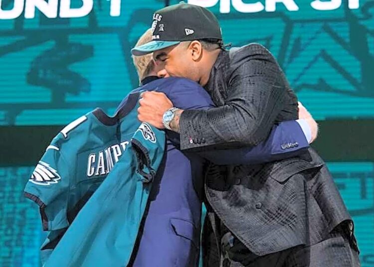 Jihaad Campbell and the Eagles rookies receive their first gifts from Philly and announced….Read more