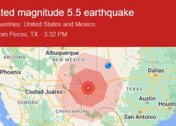 Lubbock, Texas  Earthquake just now…. View more