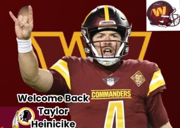 DONE DEAL: QB Taylor Heinicike Re-Signs a 4-year Contract With Commanders Washington over the Atlanta Falcons as the new General quarterback… $105 Million and guarantee of…. See more