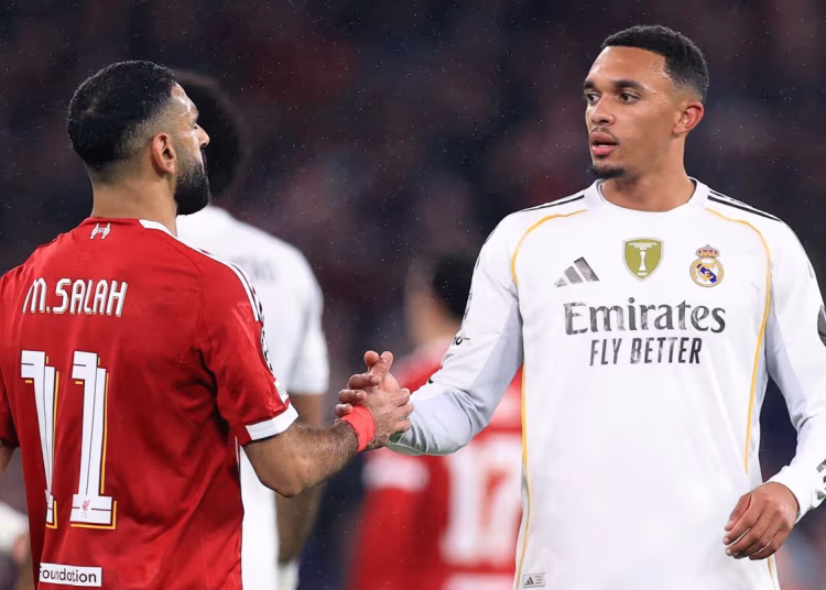 Trent Alexander-Arnold wrote to Mohamed Salah